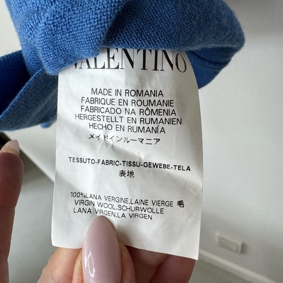 RED Valentino Blue Ruffled Tank Top - Picture 5 of 13